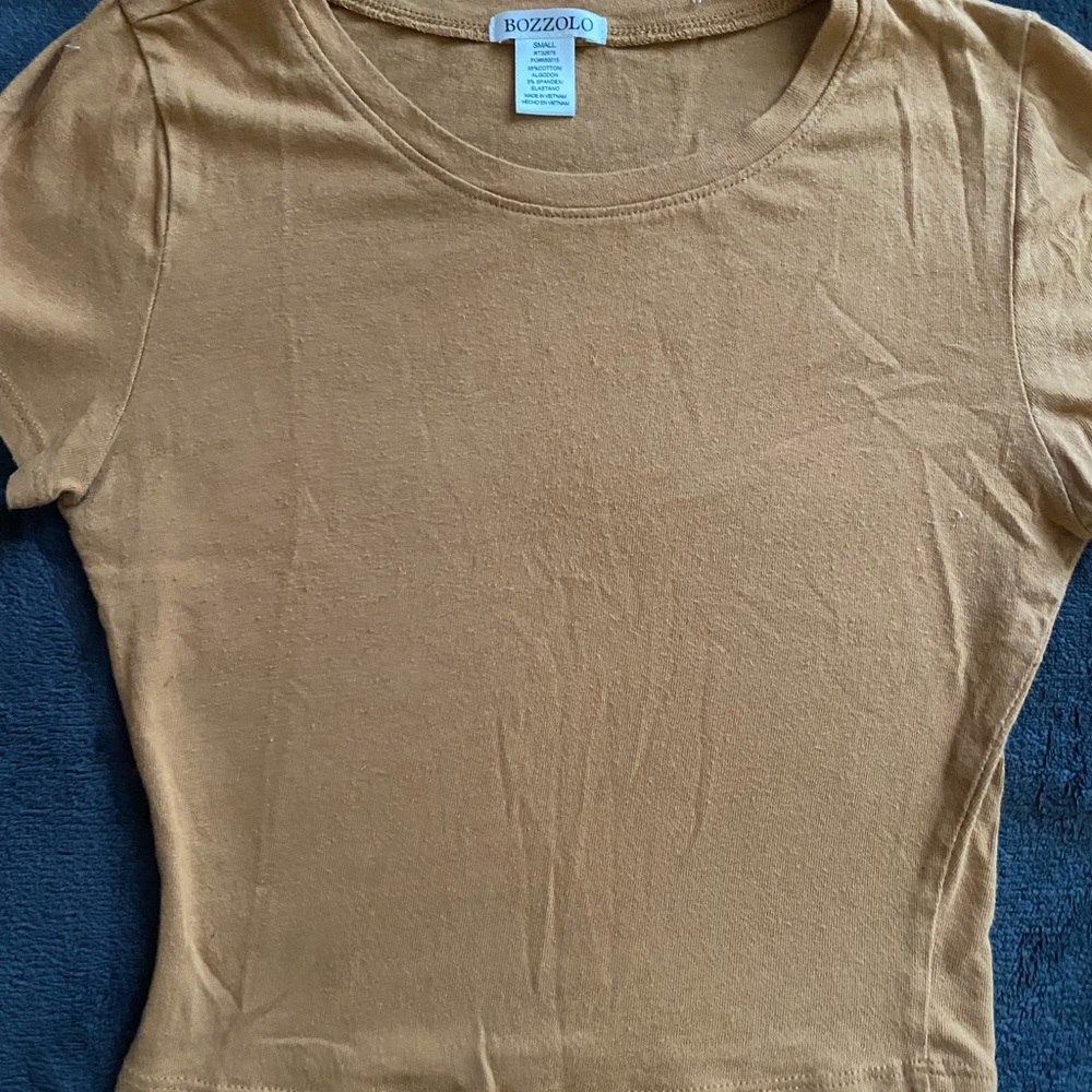 Brown crop top